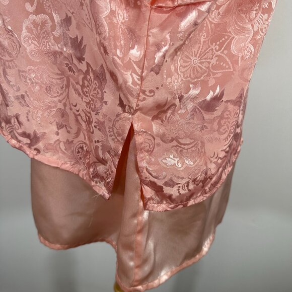 Vtg Victoria’s Secret Gold Label Cami Tank Top Shorts Set Pink Floral Size Large - Picture 8 of 12